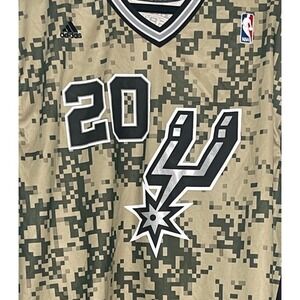 Manu Ginobli #20 Jersey Adidas NBA San‎ Antonio Spurs Camouflage Adult XL
